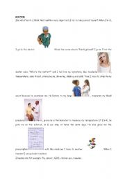 English Worksheet: doctor  -  dentist