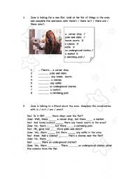 English Worksheet: there is there are , some - any