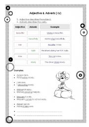 English Worksheet: adjectives and adverbs