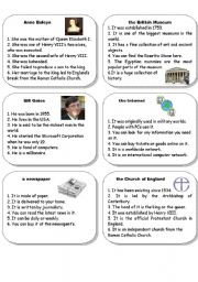 English Worksheet: boardgame cards