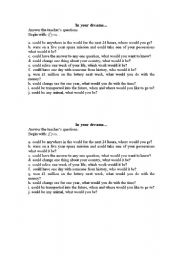 English Worksheet: second conditional
