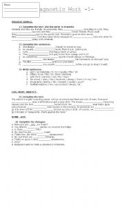 English Worksheet: Simple present