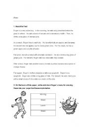 English Worksheet: Food