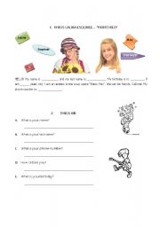 English Worksheet: WHO AM I?