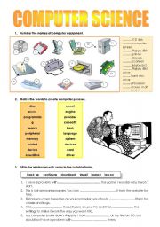 English Worksheet: computer science