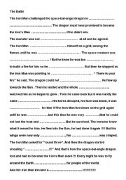 English Worksheet: Iron Man