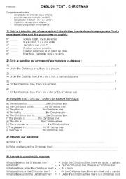 English worksheet: christmas