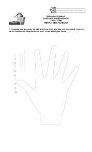 English Worksheet: Fortune teller handout