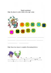 English worksheet: world of clowns