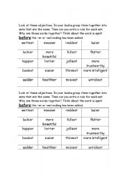 English worksheet: Adjectives