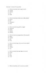 English Worksheet: Animal test