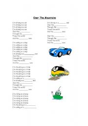 English worksheet: song