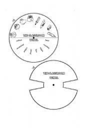 English Worksheet: Wheel classroom