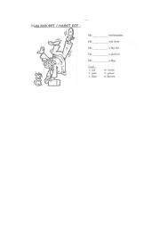 English Worksheet: Has or Hasnt 