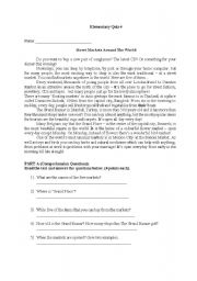 English Worksheet: quiz