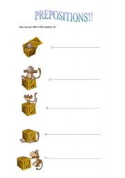 English Worksheet: prepositions