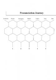 English Worksheet: pronunciation journey