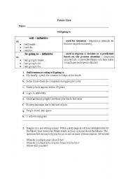 English Worksheet: Future