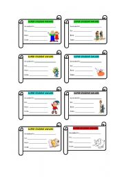 English Worksheet: Awards