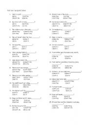 English Worksheet: TAG QUESTIONS