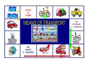 English Worksheet: Means of Transport