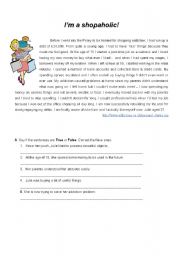 English Worksheet: Shopaholic