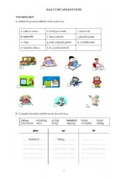 English Worksheet: Daily Routine