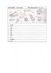 English worksheet: CAN/CANT