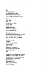 English Worksheet: U2 - One