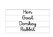 English worksheet: Animal flashcard (Farm 1)