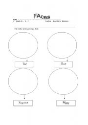 English worksheet: faces