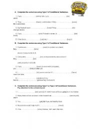 English Worksheet: If clauses