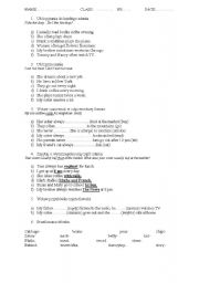 English Worksheet: Present Simple