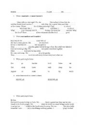 English Worksheet: past simple