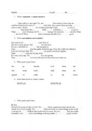 English worksheet: past simple