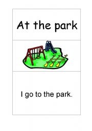 English worksheet: at the park elaborated
