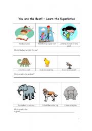 English Worksheet: You are the best