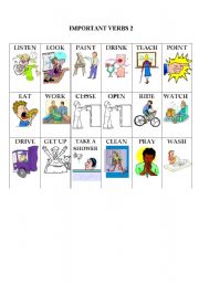 Action Verb Flashcards 2