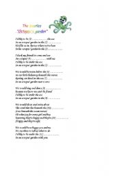 English Worksheet: Octopuss garden