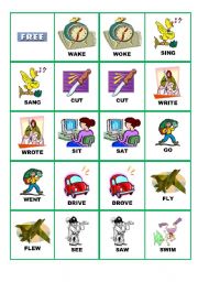 English Worksheet: IRREGULAR VERBS DOMINOES (P. 2)