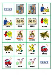 English Worksheet: IRREGULAR VERBS DOMINOES (P. 3)