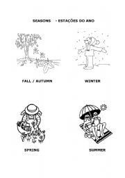 English worksheet: SEASONS