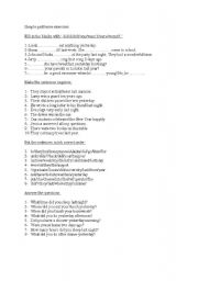 English Worksheet: Simple Past Tense Exercises