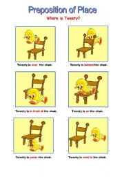 Prepositions - Where is Tweety?