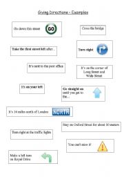 Giving Directions - Useful Expressions