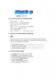 English worksheet: B junior exercises