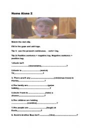 English Worksheet: home alone 2