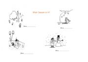 English worksheet: Different seasons of the year