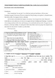 English Worksheet: Kentos letter