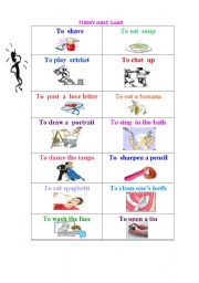 English Worksheet: Funny Mime game ( cards)